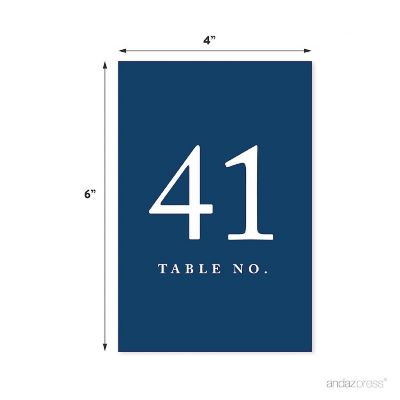 Navy Blue Table Numbers 41 60 Image 1