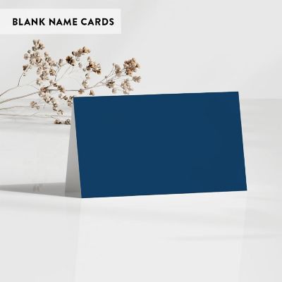 Navy Blue Table Tent Place Cards 20-Pack Image 2