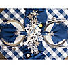 Navy Buffalo Check Table Topper 40X40 Image 1