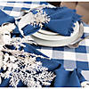 Navy Buffalo Check Table Topper 40X40 Image 2