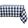 Navy Buffalo Check Tablecloth 60X120 Image 1