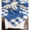 Navy Buffalo Check Tablecloth 60X120 Image 1