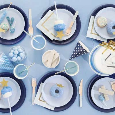 Navy Classic Large Plates -10/Pack - 10 Pieces Image 1