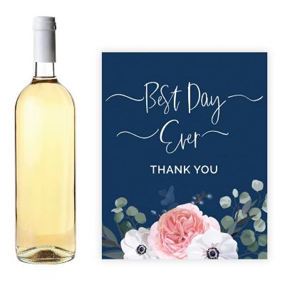 Navy Eucalyptus Wedding Best Day Ever Image 1