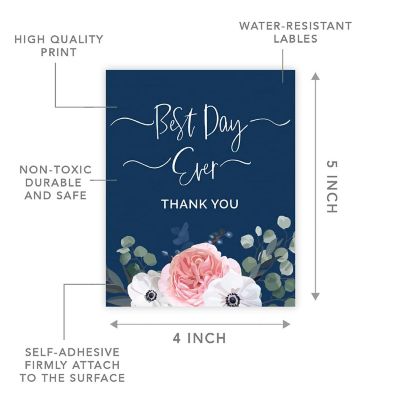 Navy Eucalyptus Wedding Best Day Ever Image 2