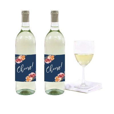 Navy Fall Floral Wedding Cheers Image 1
