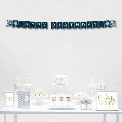 Navy Hydrangea Birthday - 4 x 5.5 Inch Image 1