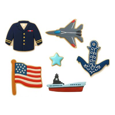 Navy Military 9 Piece Cookie Cutter Set Image 2
