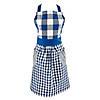 Navy/Off White Gingham Apron Image 1