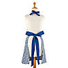 Navy/Off White Gingham Apron Image 1