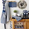 Navy/Off White Potholder Set Image 1