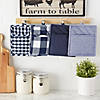 Navy/Off White Potholder Set Image 4