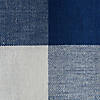 Navy/Off White Reversible Gingham/Buffalo Check Placemat Set Image 1