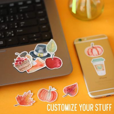 Navy Peony Cozy Thanksgiving Fall Stickers Image 2