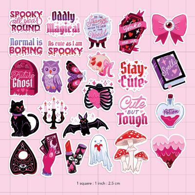Navy Peony Cute Goth Stickers for Scrapbook Image 1