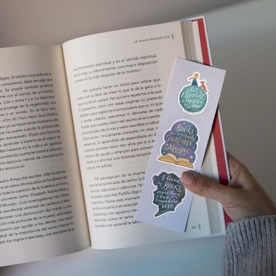 Navy Peony Famous Book Quotes Stickers Image 2