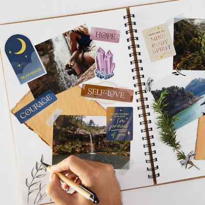Navy Peony Healing Vision Board Stickers Image 1