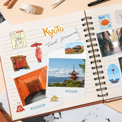 Navy Peony Kyoto Stickers Image 2