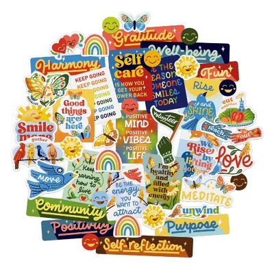 Navy Peony Life Vision Board Stickers Image 1