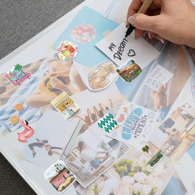 Navy Peony Palm Springs Stickers Image 3