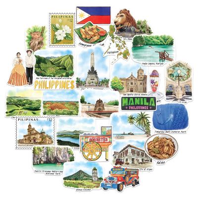 Navy Peony Philippines Travel Stickers Image 1