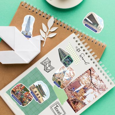 Navy Peony Seoul Stickers Image 3