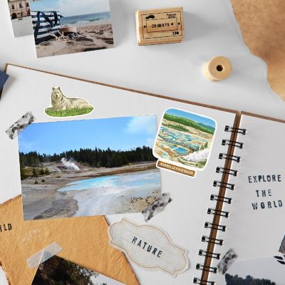 Navy Peony Yellowstone Stickers Image 2
