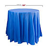 Navy Round Disposable Plastic Tablecloths (84") - (48 Tablecloths) Image 1