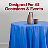 Navy Round Disposable Plastic Tablecloths (84") - (48 Tablecloths) Image 4