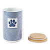 Navy Stripe With Paw Patch Ceramic Treat Canister Image 2