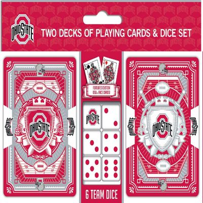 NCAA Ohio State Buckeyes 2-Pack Playing cards &amp; Dice set Image 1