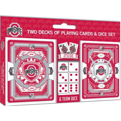 NCAA Ohio State Buckeyes 2-Pack Playing cards & Dice set Image 1