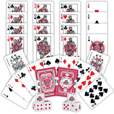 NCAA Ohio State Buckeyes 2-Pack Playing cards &amp; Dice set Image 2