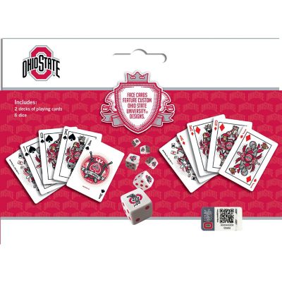 NCAA Ohio State Buckeyes 2-Pack Playing cards &amp; Dice set Image 3