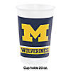 Ncaa University Of Michigan Plastic Cups - 24 Ct. Image 1