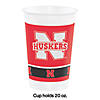 Ncaa University Of Nebraska Plastic Cups - 24 Ct. Image 1