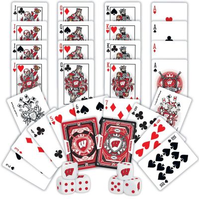 NCAA Wisconsin Badgers 2-Pack Playing cards & Dice set Image 2