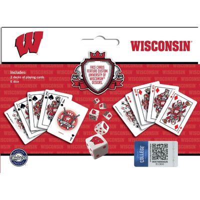 NCAA Wisconsin Badgers 2-Pack Playing cards & Dice set Image 3