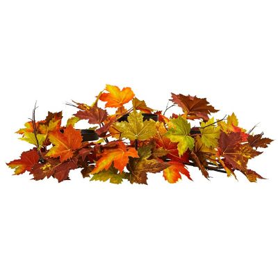 Nearly Natural Modern Decorative Maple Leaf Artificial Arrangement Candelabrum Image 1