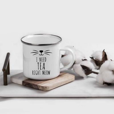 Need Tea Right Meow 11oz Campfire Mug Image 1