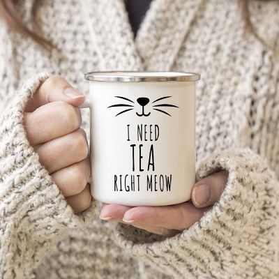 Need Tea Right Meow 11oz Campfire Mug Image 2