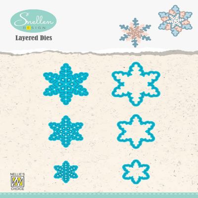Nellie's Choice Layered Combi Dies Snowflakes 01 Image 1