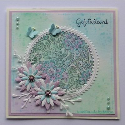 Nellie's Choice Texture Clear Stamps Flower Power Image 1