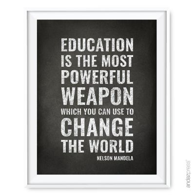 Nelson Mandela Teacher Quote, 1-Pack Image 1