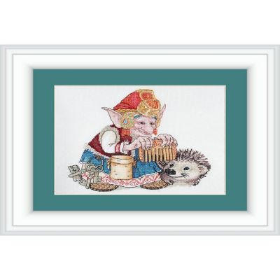 NeoCraft - Elf with Hedgehog SP-04 Counted Cross-Stitch Kit Image 1