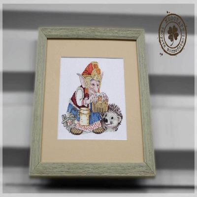 NeoCraft - Elf with Hedgehog SP-04 Counted Cross-Stitch Kit Image 1