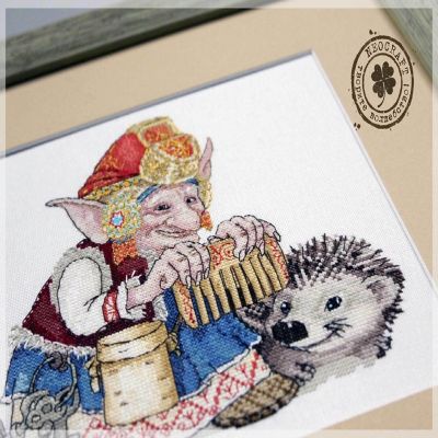 NeoCraft - Elf with Hedgehog SP-04 Counted Cross-Stitch Kit Image 2