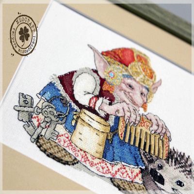 NeoCraft - Elf with Hedgehog SP-04 Counted Cross-Stitch Kit Image 3
