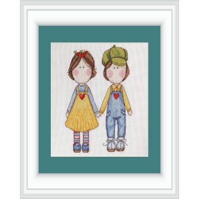 NeoCraft - Twins GR-06 Counted Cross-Stitch Kit Image 1