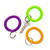 Neon Coil Keychains - 12 Pc. Image 1